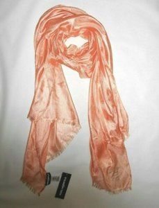 NEW Karl Lagerfeld Paris Featherweight Pashmina Scarf  Poppy Orange